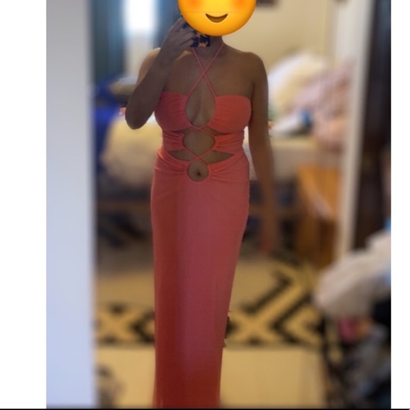 Jagger and Stone The Emily Maxi Dress Peach - Picture 2 of 4